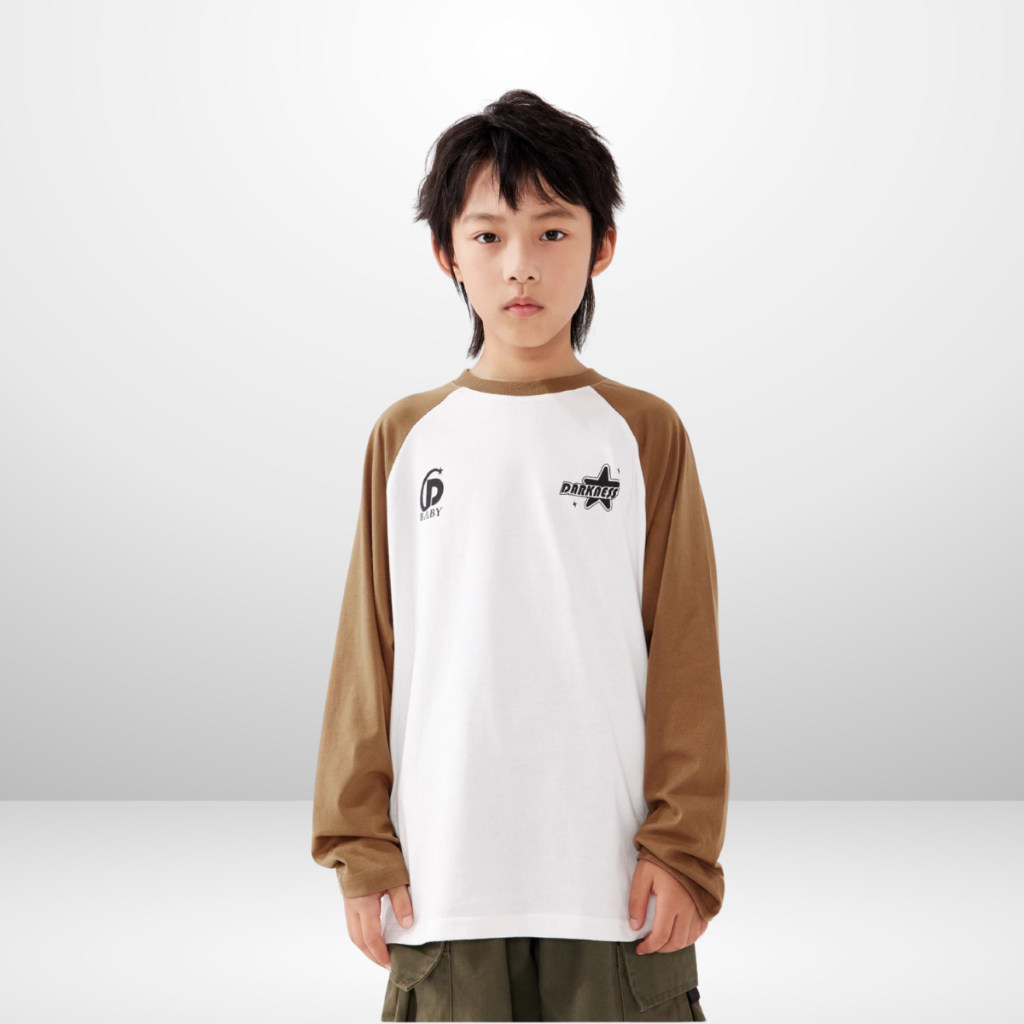 Áo Thun Dài Tay Xuân Thu Cho Bé Trai, Bé Gái In Hình Năng Động, Cổ Tròn B597 | JJ Kids Fashion