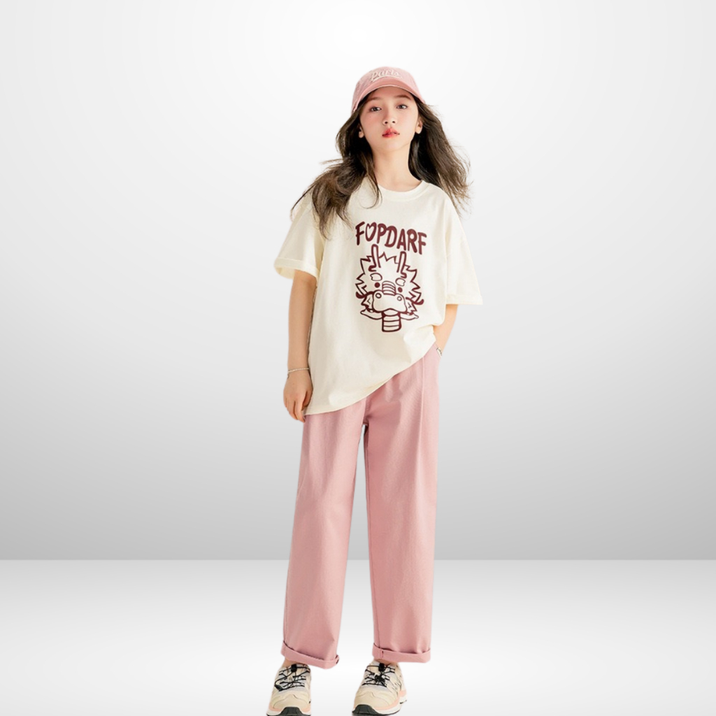 Áo Thun Ngắn Tay Cho Bé Trai, Bé Gái In Hình Năng Động, Cổ Tròn B591 | JJ Kids Fashion