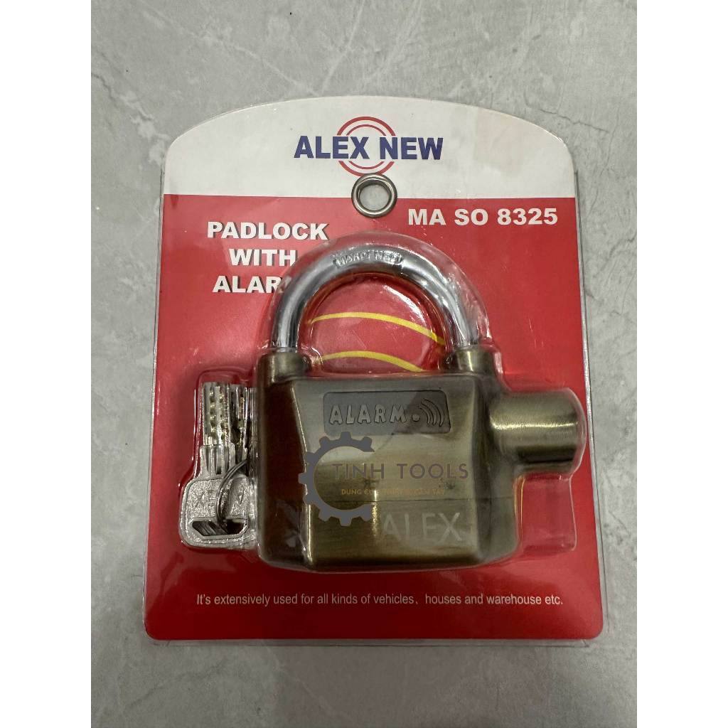 Ổ Khoá ALEX NEW Cảm Biến Âm Thanh Báo Động Chống Trộm ALEX - Khóa hú báo động chống trộm cao cấp