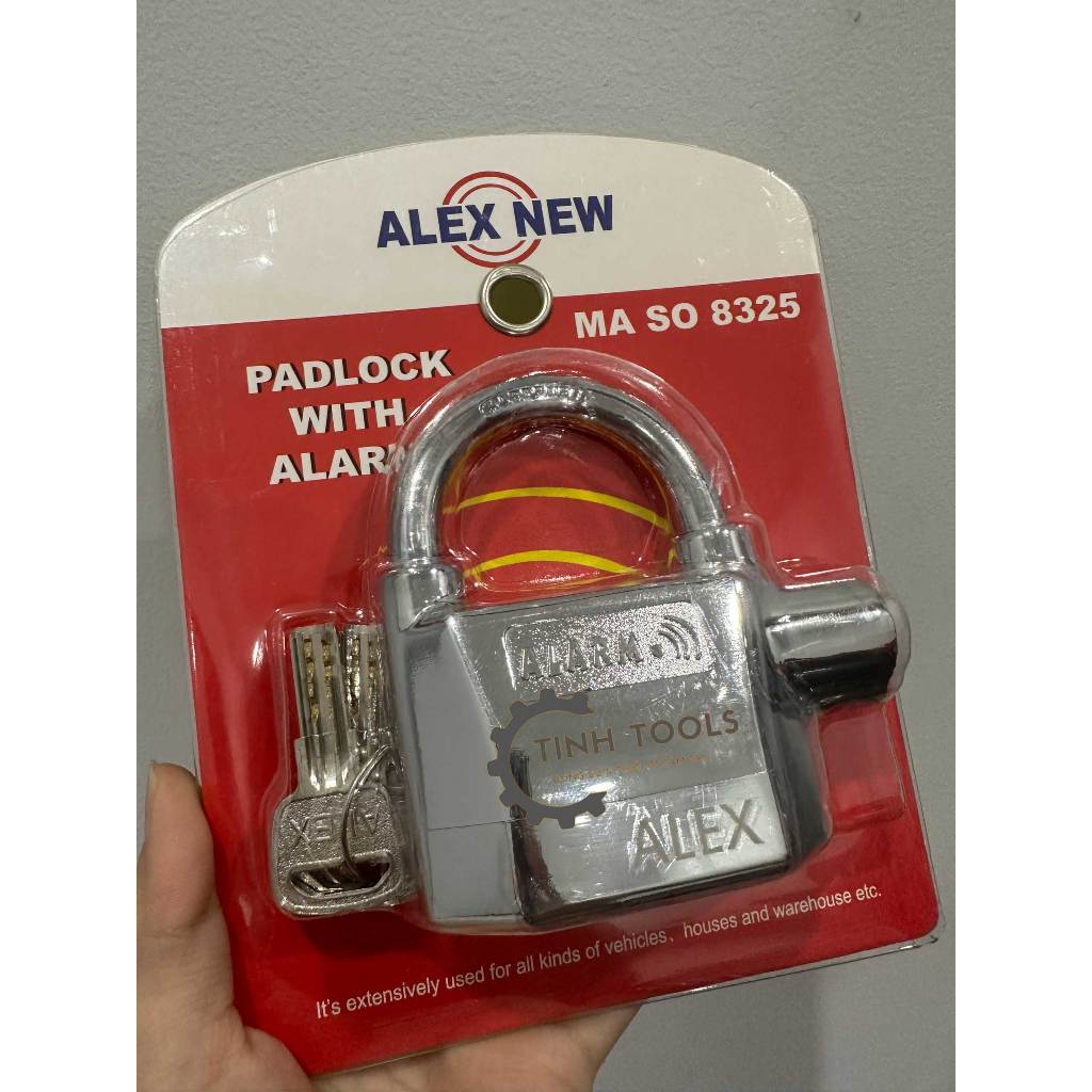 Ổ Khoá ALEX NEW Cảm Biến Âm Thanh Báo Động Chống Trộm ALEX - Khóa hú báo động chống trộm cao cấp