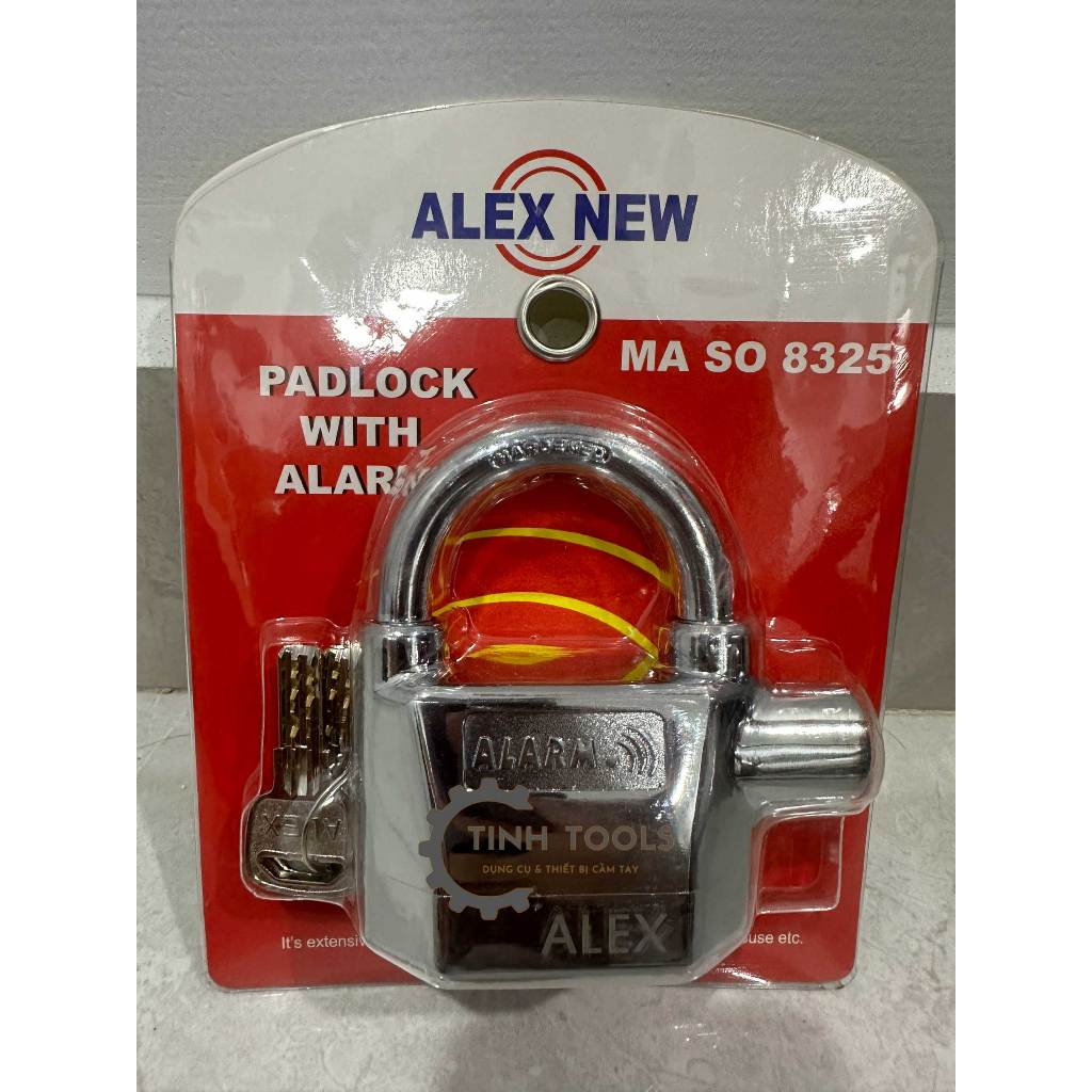 Ổ Khoá ALEX NEW Cảm Biến Âm Thanh Báo Động Chống Trộm ALEX - Khóa hú báo động chống trộm cao cấp