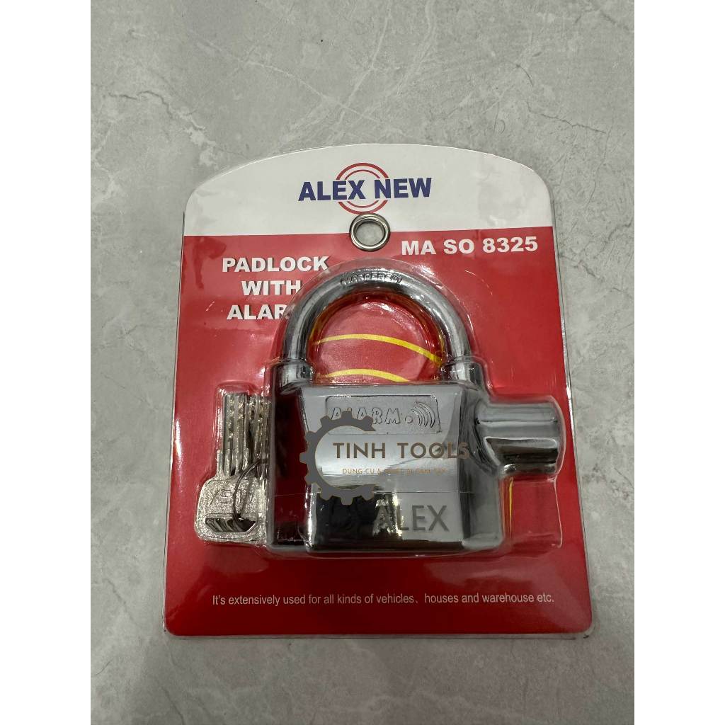Ổ Khoá ALEX NEW Cảm Biến Âm Thanh Báo Động Chống Trộm ALEX - Khóa hú báo động chống trộm cao cấp