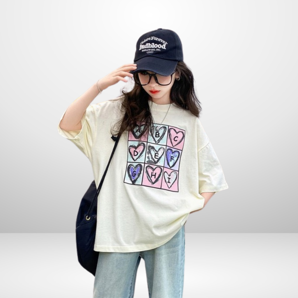 Áo Thun Ngắn Tay Cho Bé Trai, Bé Gái In Hình Năng Động, Cổ Tròn | JJ Kids Fashion