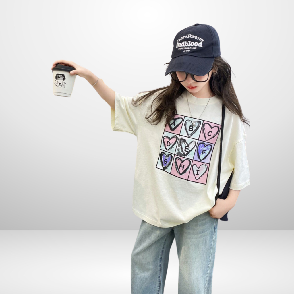 Áo Thun Ngắn Tay Cho Bé Trai, Bé Gái In Hình Năng Động, Cổ Tròn | JJ Kids Fashion