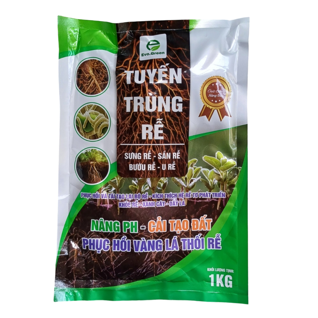 Tuyến trùng rễ 1kg, phục hồi vàng lá thối rễ, ngừa nấm rễ (sầu riêng ...