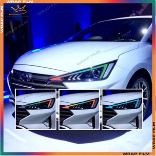 Decal dán đổi màu đèn Elantra 2019-2021