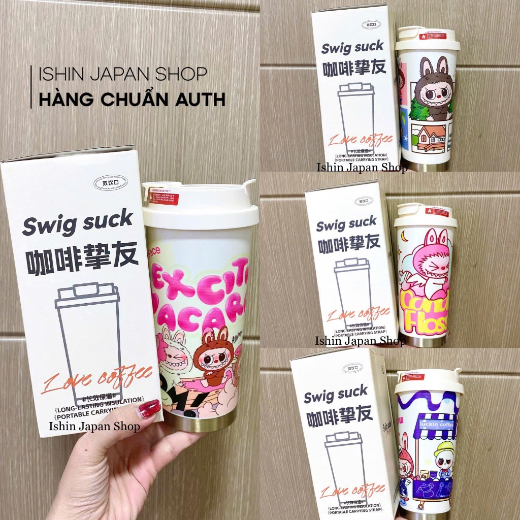 Ly Cốc giữ nhiệt Labubu bằng thép không gỉ INOX 500ml sang trọng mẫu ...