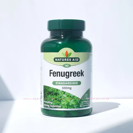 Viên uống lợi sữa Fenugreek Natures Aid 90 viên