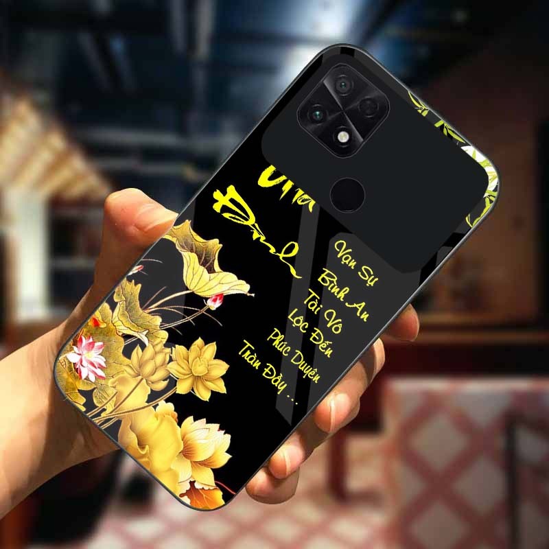 Ốp Lưng XIAOMI POCO C40 Mặt Lưng Kính Cường Lực In 3D Cao Cấp