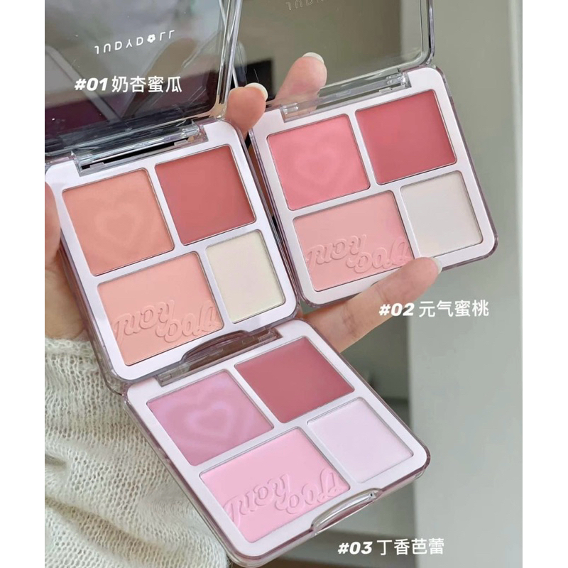 [JUDYDOLL] Phấn Má Hồng Judydoll Kèm Highlight hình trái tim BLUSH & HIGHLIGHT PALETTE 9g
