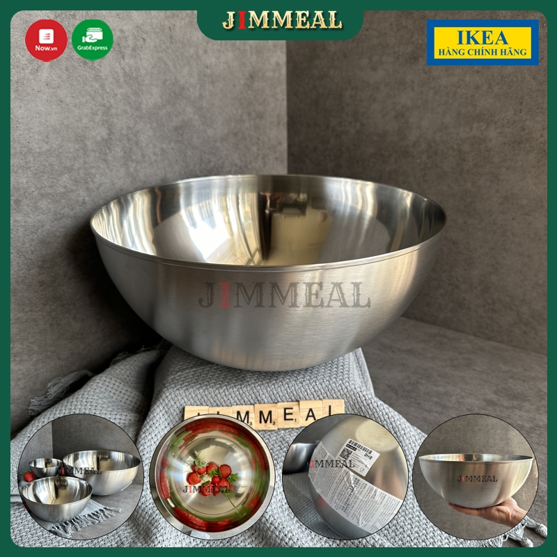 [Chính Hãng] [IKEA] Tô Innox, Bát Inox Nấu Ăn, Trộn Salat, Làm Bánh ...
