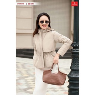 Áo PARKA CARDINA Nữ Vải Gió Lót Lông Cừu Siêu Nhẹ Siêu Mềm Mịn Thiết Kế Cải Tiến Sang Trọng Thời Thượng Đẳng Cấp 4PKN01