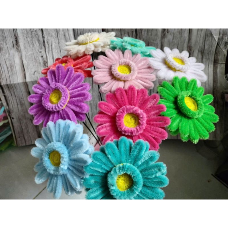 Hoa đồng tiền kẽm nhung decor, quà tặng xinh xắn