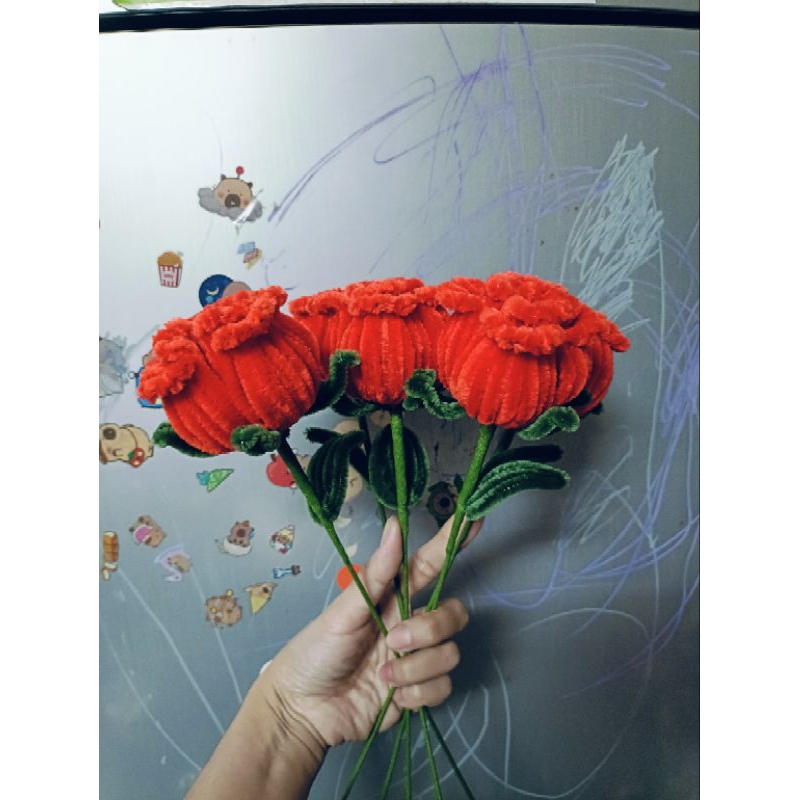 Cành Hoa Hồng Kẽm Nhung Quà Tặng Siêu Đẹp