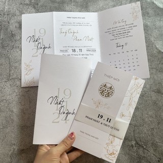 NN.50 Thiệp Cưới VINTAGE, Quý Khách Trao Đổi Trước Với Shop Để Duyệt Thiết Kế Trước Khi Đặt Hàng