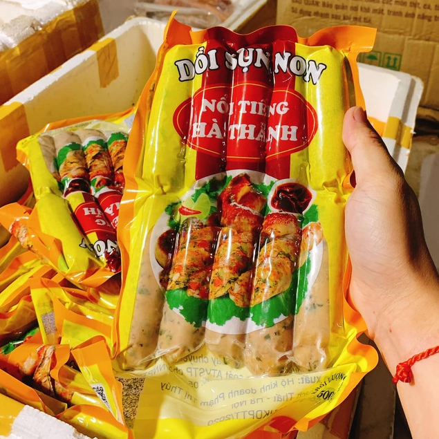 500g Dồi sụn non Hà Thành_ Chiên ăn liền