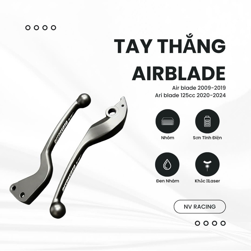 [ Khắc Laser ] Bộ tay thắng mod Air Balde 2009 - 2019 Accossato phiên ...