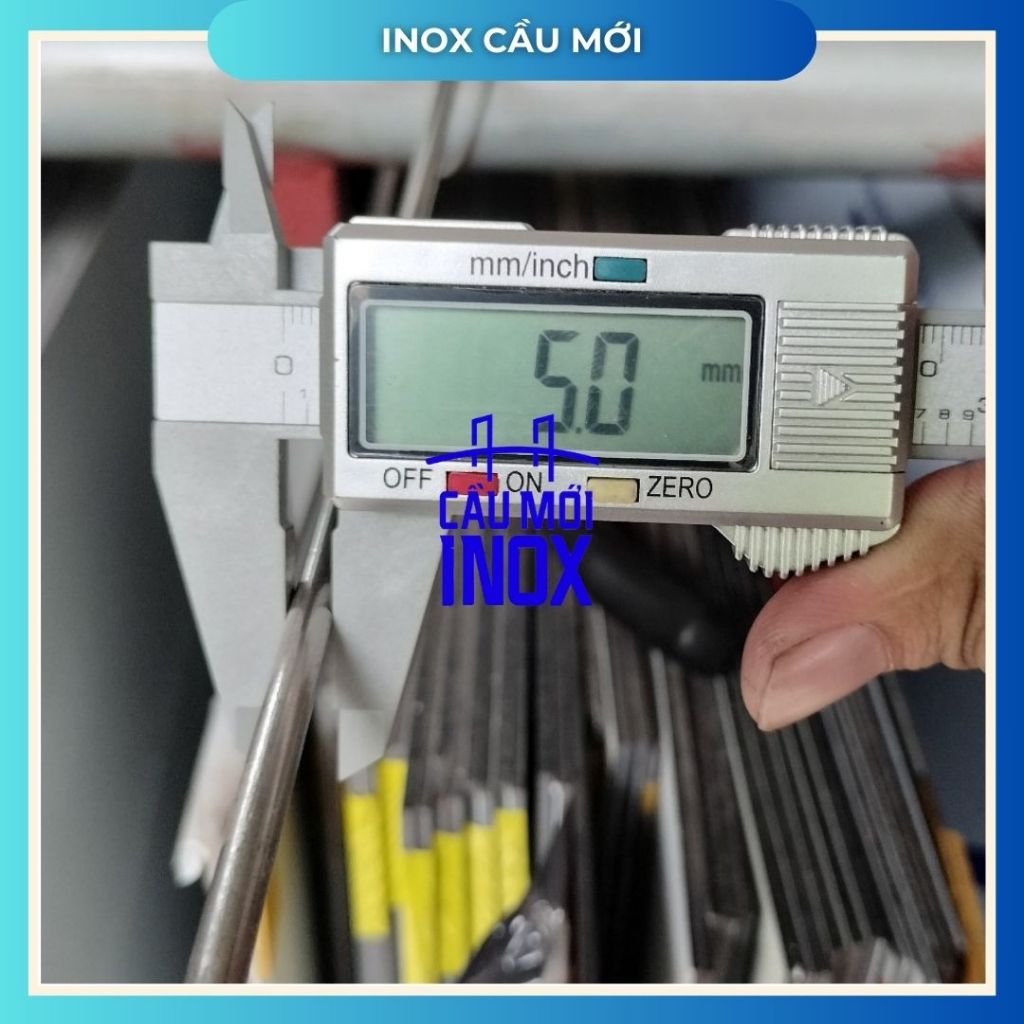 Trục tròn đặc inox 304 phi 5mm, 6mm - chiều dài 1m/1.2m/1.5m