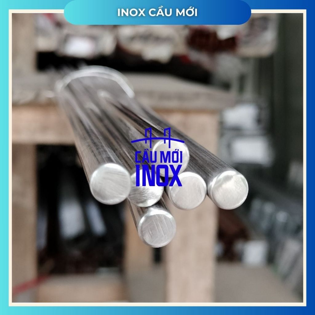 Trục tròn đặc inox 304 phi 5mm, 6mm - chiều dài 1m/1.2m/1.5m