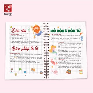 Sổ Giấy Lò Xo Take Note Tiếng Việt Lớp 5 THCS TUANVIET BOOKS cỡ A5 (Phiên Bản Mới Nhất)