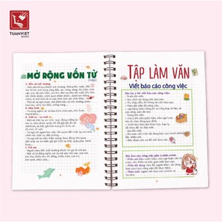Sổ Giấy Lò Xo Take Note Tiếng Việt Lớp 5 THCS TUANVIET BOOKS cỡ A5 (Phiên Bản Mới Nhất)