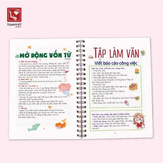 Sổ Giấy Lò Xo Take Note Tiếng Việt Lớp 5 THCS TUANVIET BOOKS cỡ A5 (Phiên Bản Mới Nhất)