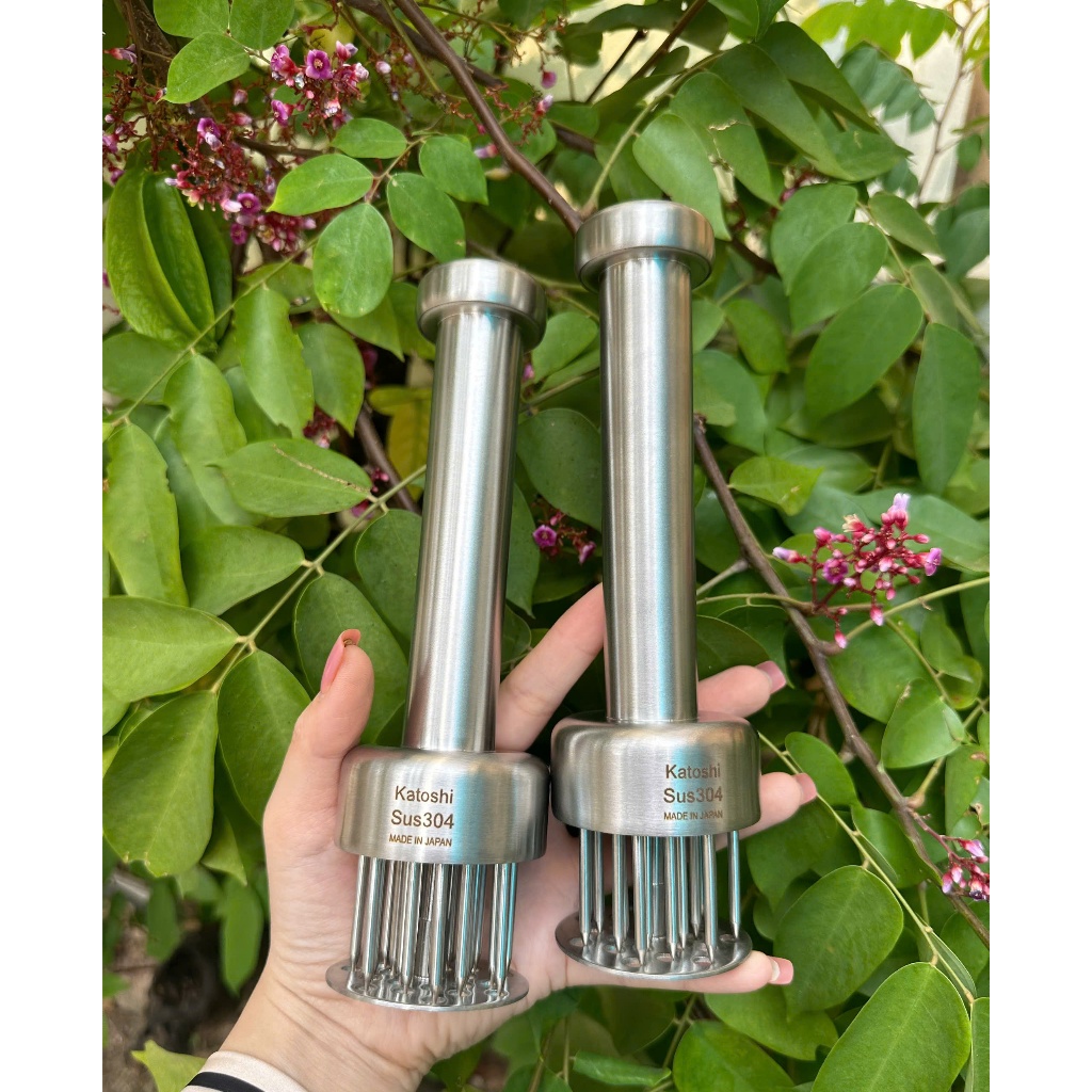 Dụng Cụ Châm Bì, Châm Thịt, Làm Mềm Thịt, Xăm Đâm Bì KATOSHI Inox 304 Chế Biến Lợn Quay Da Giòn, Thịt Nướng, Thịt Rán