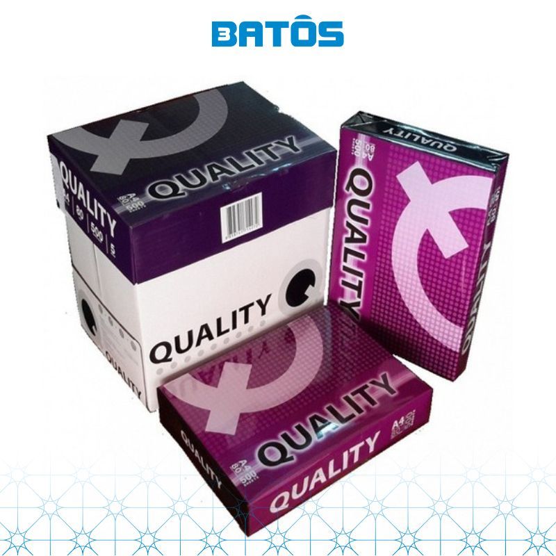 [Có VAT] Thùng Giấy A4 QUALITY 80gsm (5 reams) - Giấy nhập khẩu Thái Lan