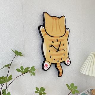Đồng Hồ Treo Tường Hình Mèo Lười Cute BH04- Đồng Hồ Trang Trí Phòng Khách, Phòng Ngủ, Bàn Làm Việc