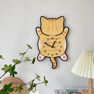 Đồng Hồ Treo Tường Hình Mèo Lười Cute BH04- Đồng Hồ Trang Trí Phòng Khách, Phòng Ngủ, Bàn Làm Việc