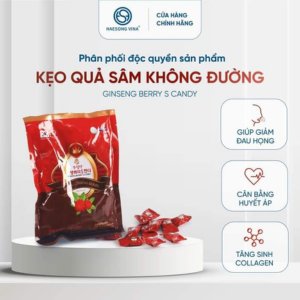 KẸO QUẢ SÂM HÀN QUỐC KHÔNG ĐƯỜNG