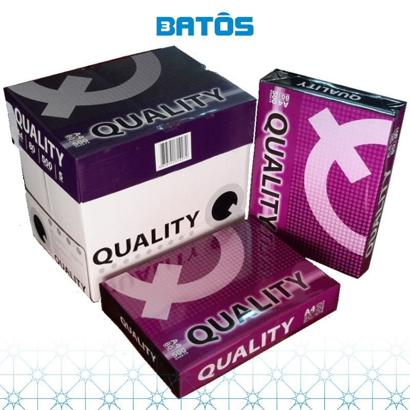 [Có VAT- 1 Ream] Giấy A4 QUALITY 80gsm (500 tờ) - Giấy nhập khẩu Thái Lan
