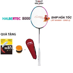 Vợt Cầu Lông Halbertec 8000 Căng Sẵn Từ 11kg Đến 13kg Full Carbon + Cuốn Cán Và Túi Đựng