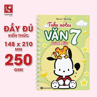 Sổ Giấy Lò Xo Take Note Văn 7 Cánh Diều THCS TUANVIET BOOKS cỡ A5 (Phiên Bản Mới Nhất)