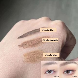 Gel lông mày tự nhiên, Mascara chải lông mày chống nước và chống mưa, bút kẻ lông mày bền màu