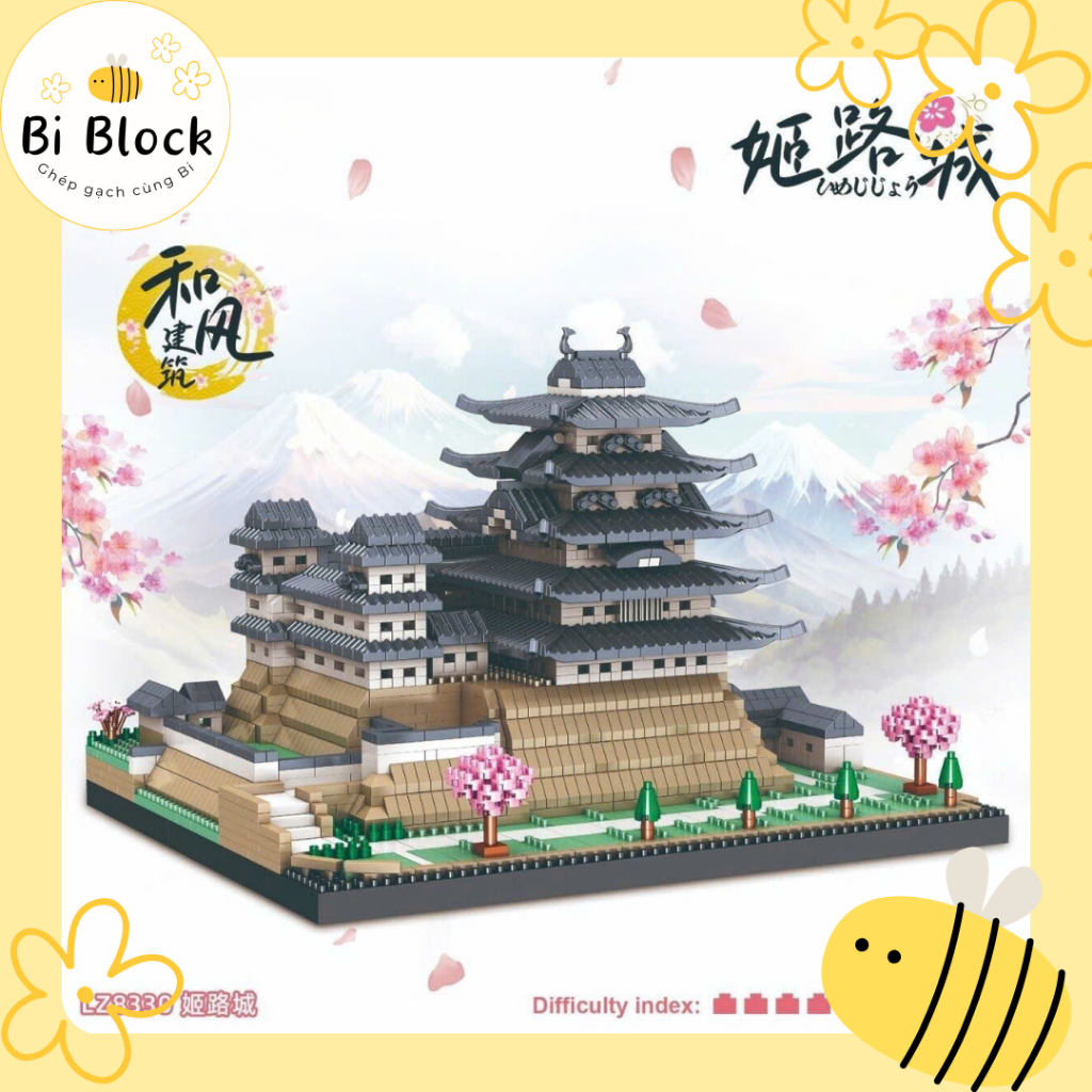 [PRE-OD] Bộ lắp ráp building blocks Lâu đài Himeji Osaka Công trình ...