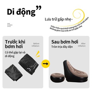 Ghế lười sofa dày ký túc xá đơn lẻ di động cắm trại lười sofa bơm hơi có thể nằm