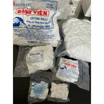 ✅ TÚI 100gr và 50gr BÔNG GÒN VIÊN Y Tế TIỆT TRÙNG BẢO THẠCH,BÔNG GÒN Y TẾ DẠNG VIÊN BẢO THẠCH 3x 3cm,Bông viên hút nước