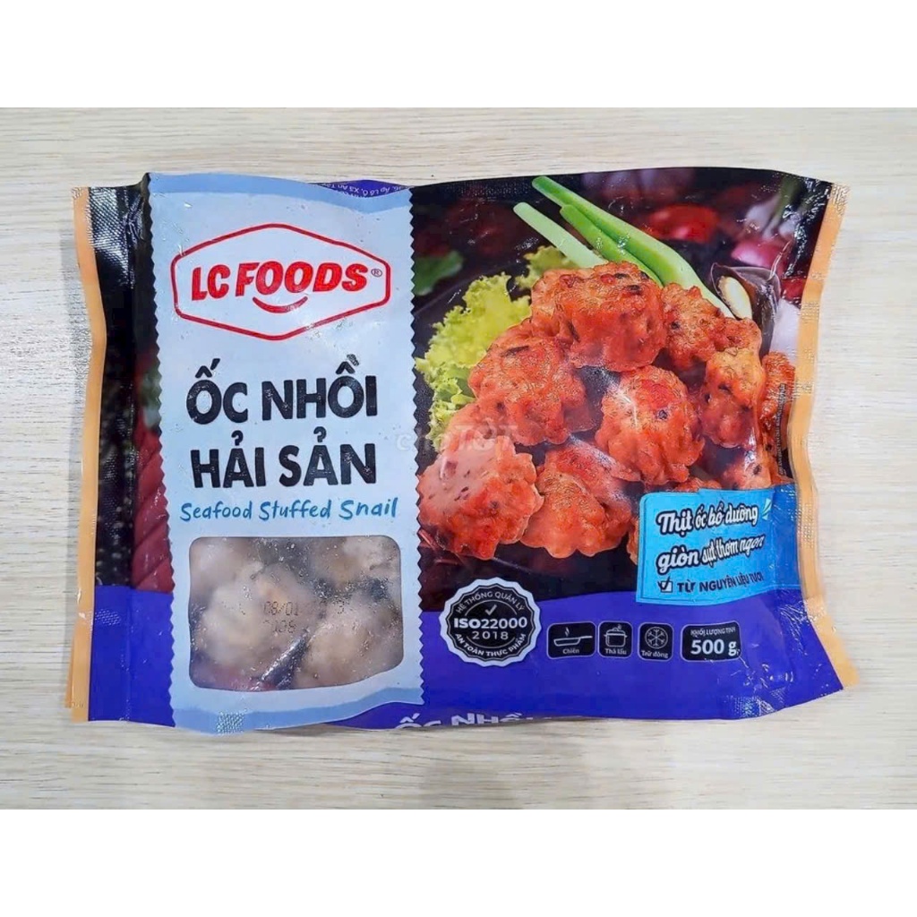 Gói 500g Ốc Nhồi Basa hãng Lacusina