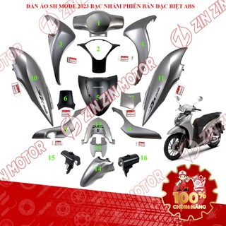 Dàn Áo SH Mode 2023 Bạc Nhám Phiên Bản Đặc Biệt ABS Chính Hãng - ZZM