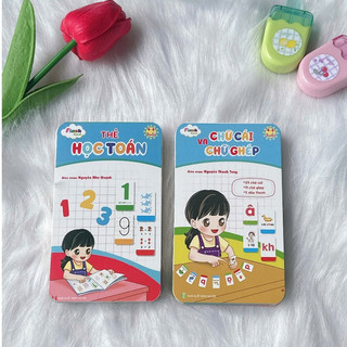 Bộ Thẻ Học Toán và Thẻ Chữ Cái, flashcard -TUANVIETBOOKS - NXB Hà Nội