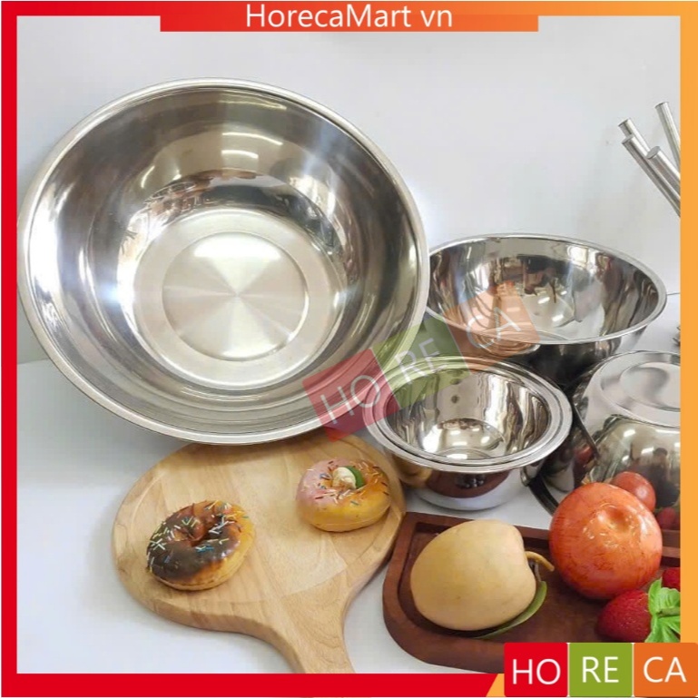 Thau trộn inox Φ14/16/18/20/22/24/26/28/30/32/34/36/38, inox không gỉ ...