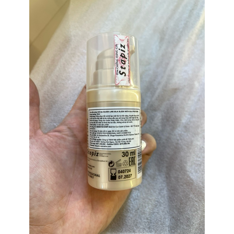 [  Chính Hãng ] Tinh dầu Siêu Phục Hồi dành cho tóc Tẩy và yếu Stapiz 30ml