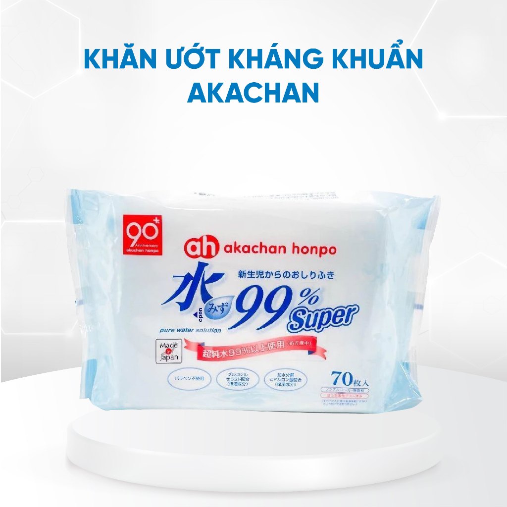 KHĂN ƯỚT AKACHAN (70 TỜ/GÓI)