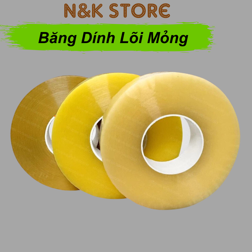 Băng dính lõi mỏng siêu dính, 0,5kg-1kg băng keo đóng hàng chất lượng cao