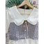 Đầm babydoll phối caro