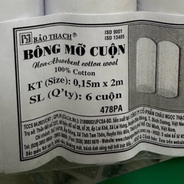 ❤️ BÔNG MỠ CUỘN DÙNG ĐỂ LÓT KHI BÓ BỘT TAY CHÂN 0.1x2m, 0.15x2m Bông gòn mỡ y tế lót bó bột không thấm nước Bảo Thạch
