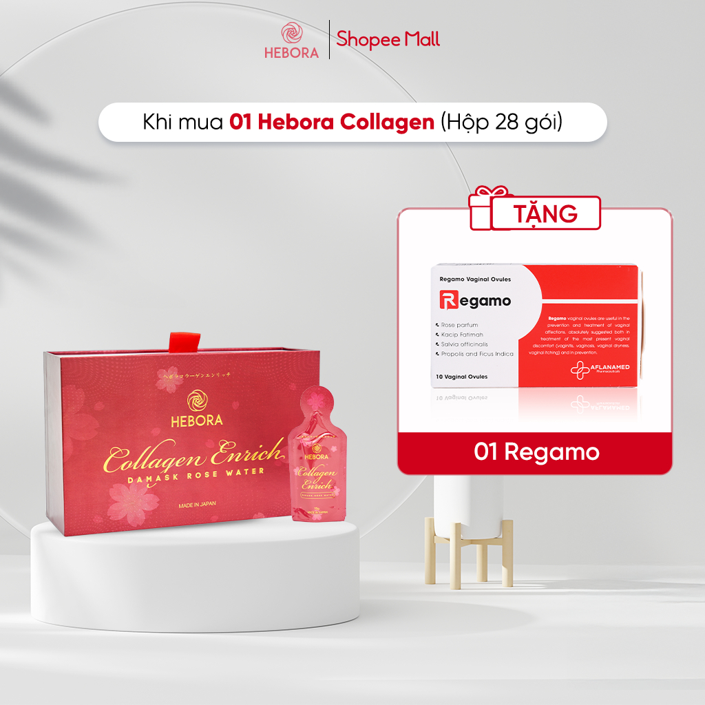 Ảnh Nước uống bổ sung Collagen Hebora Collagen Enrich Damask Rose Water - Hộp 28 túi 2