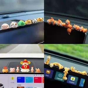 Bộ sưu tập mô hình dán đỉnh màn hình máy tính, TV decor màn hình ô tô, trang trí gương xe, làm quà tặng