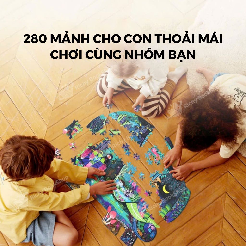 Đồ Chơi Xếp Hình Nghệ Thuật Về Động Vật - Mideer Large animal shaped puzzle